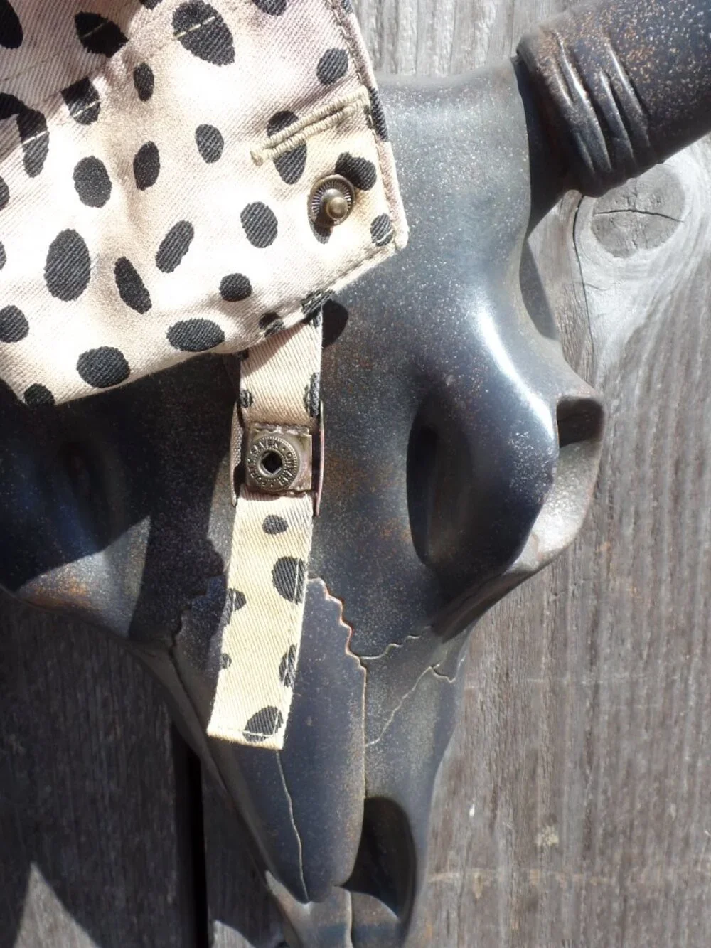 DODGERS Upcycled leopard Distressed Cap